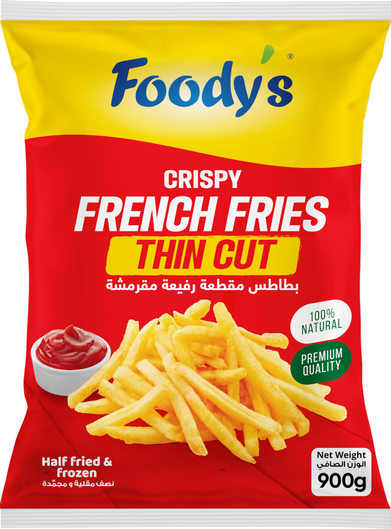 Foodys French Fries Thin Cut 900 gr